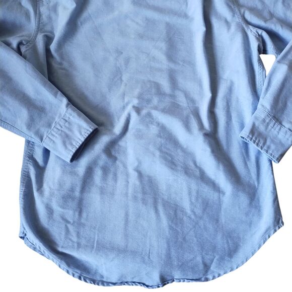 U.S. Polo Assn Shirt Men's Medium Blue Oxford Cotton Long Sleeve Button Down - Picture 12 of 15